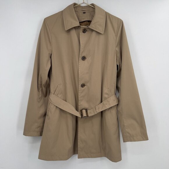 UNIQLO Beige Belted Trench Coat Women’s Small – Lightweight Classic Style - Picture 1 of 13